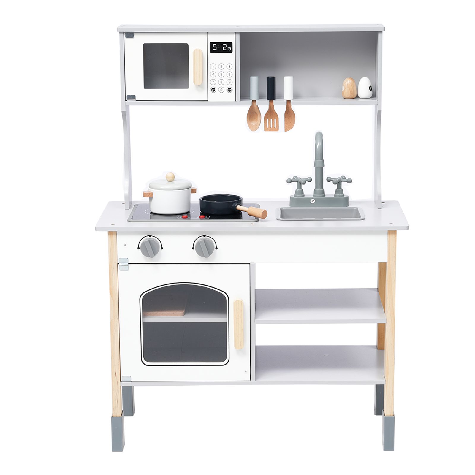 ままごと キッチン 木製 ままごとセット 誕生日 台所 知育玩具 子供用 子供 収納 まねっこ コンロミニキッチン おもちゃキッチン キッズ ベビー プレゼント 子供 ホワイト