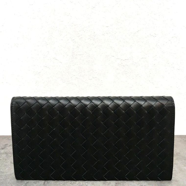 み 長財布 イントレチャート ブラック 568