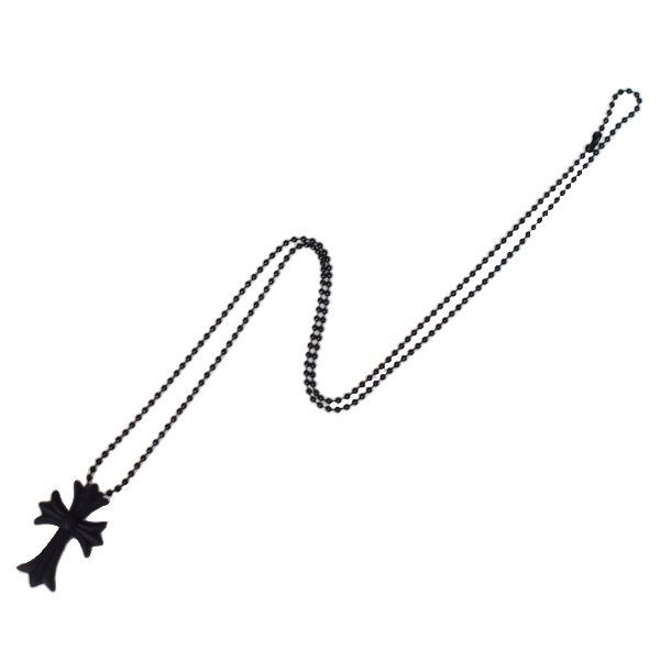 新品】クロムハーツ ネックレス CHROME HEARTS ラバー クロス マット