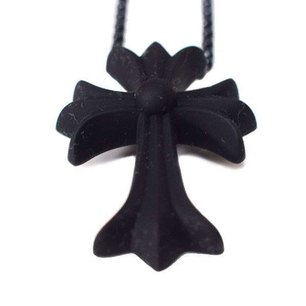 新品】クロムハーツ ネックレス CHROME HEARTS ラバー クロス マット