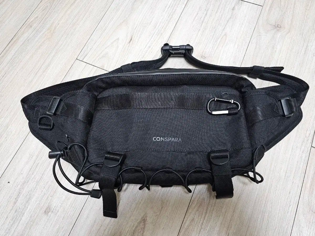 コンスパラ パーフェクトガード ド난방지 ウェスト バッグ T1 コーデュラ ブラック