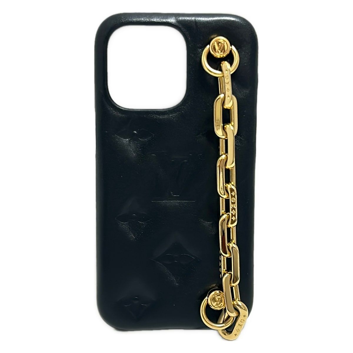 LOUIS VUITTON ルイヴィトン 携帯電話ケース - 黒 iPhoneケース iPhone13Pro レザー