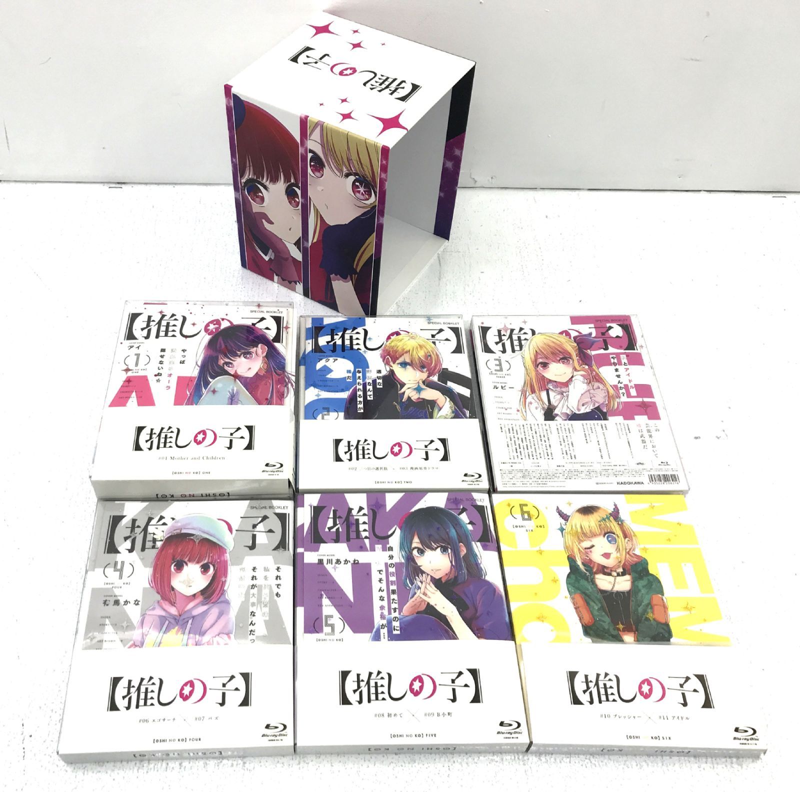 盛岡17-0060 推しの子 アニメ Blu-ray アニメイト 全6巻 セット 全巻収納BOX付き ブルーレイディスク 60