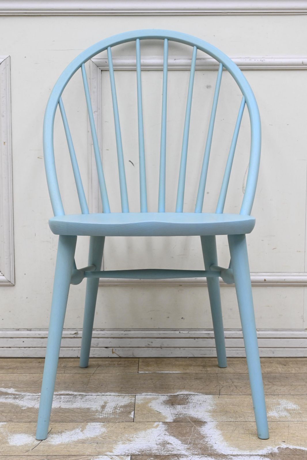 ━◇美品◇柏木工 KASHIWA 飛騨高山製 レイチェア 水色 ブルー