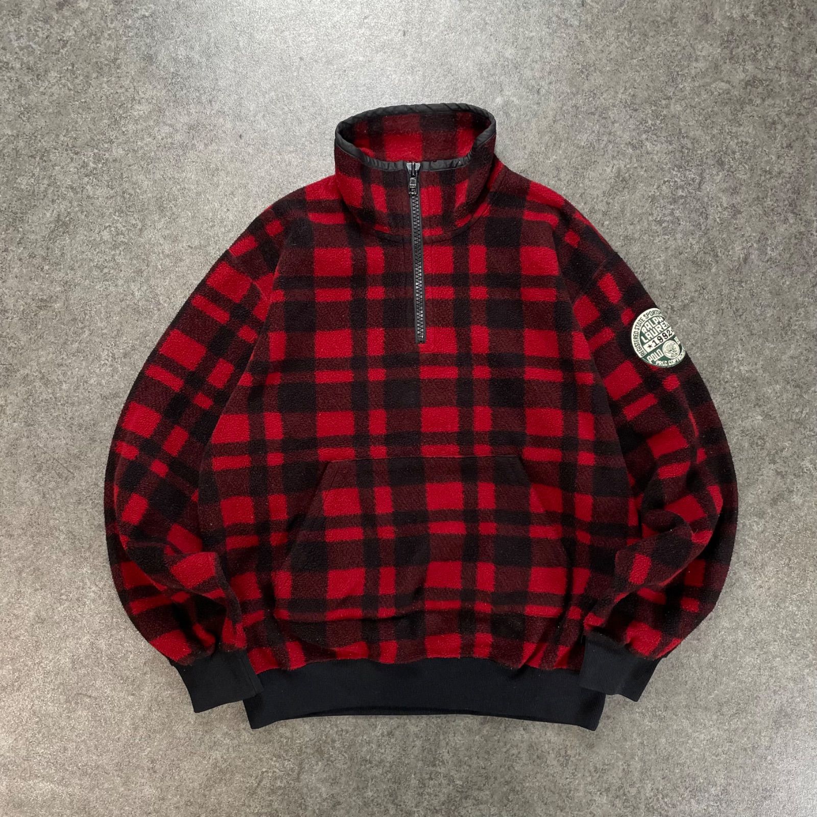 90s Vintage POLO by RALPH LAUREN Fleece Jacket Half-Zip ポロ