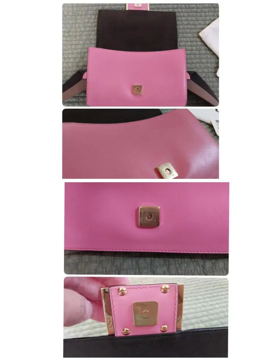  FENDI フラット バゲット ダブルポケット ミニクロスバッグ メッセンジャーバッグ ショルダーバッグ