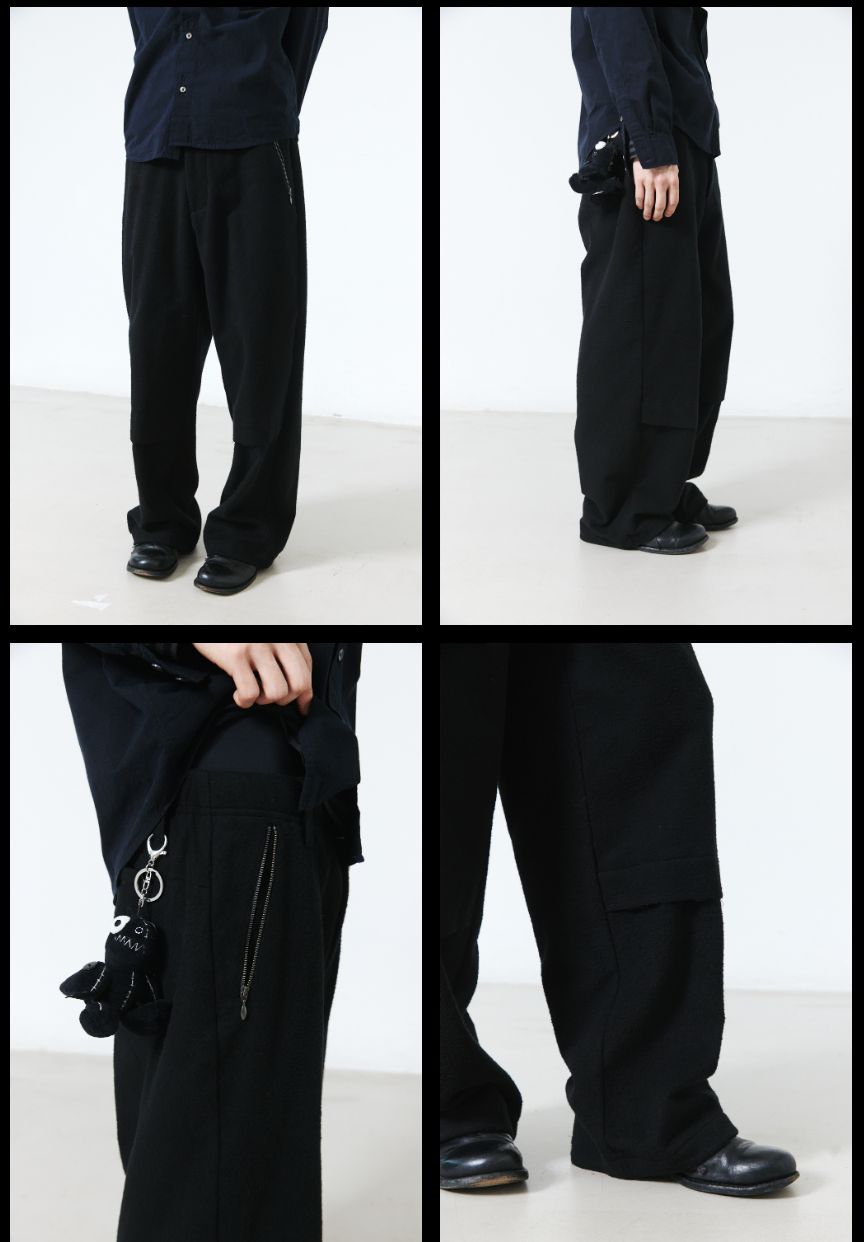 Hatchingroom Buffalo Pants Black _ 4 L size