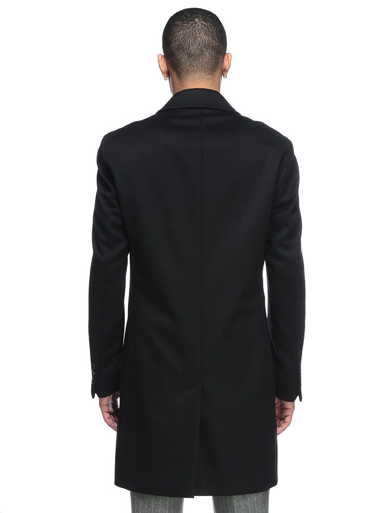 HUGO BOSS (ヒューゴボス) カシミヤ混 3つボタン ウール チェスター