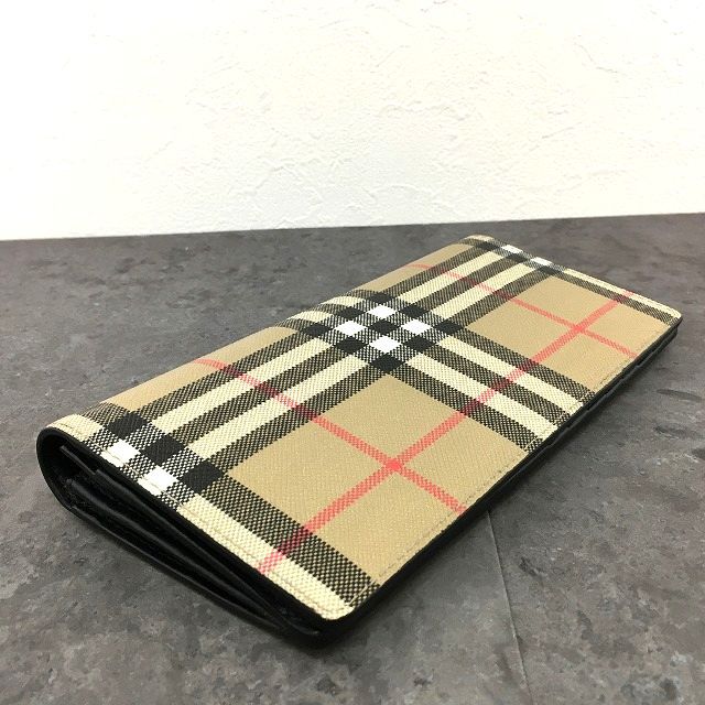 送料込み！ 極美品 BURBERRY 長財布 ノバチェック ベージュ 565 美品】Burberry 財布 送料込み！ 極美品 BURBERRY 長財布 ノバチェック