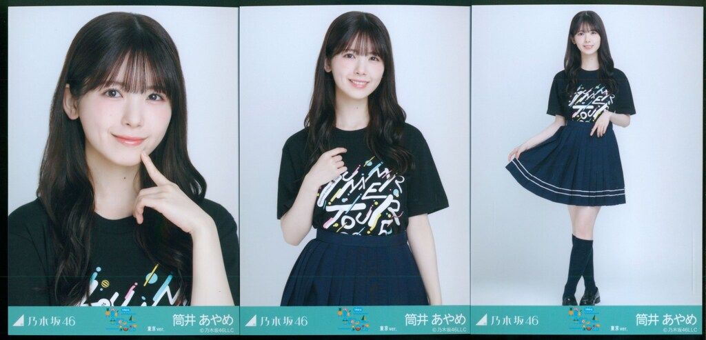 筒井あやめ 乃木坂46 全国ツアー2025 直筆サインTシャツ 超希少】筒井あやめ 乃木坂46 全国ツアー2025 直筆サインTシャツ