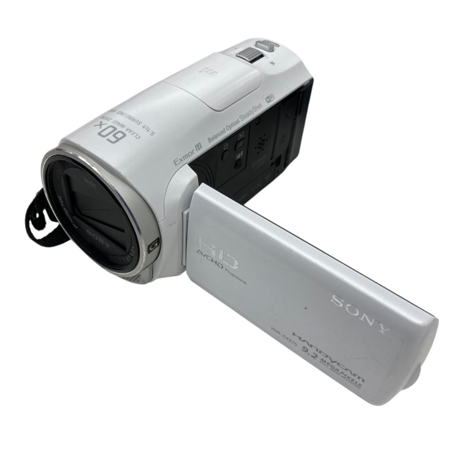 186001 訳アリ品 sonny ソニー ハンディカム HDR-CX670 ホワイト