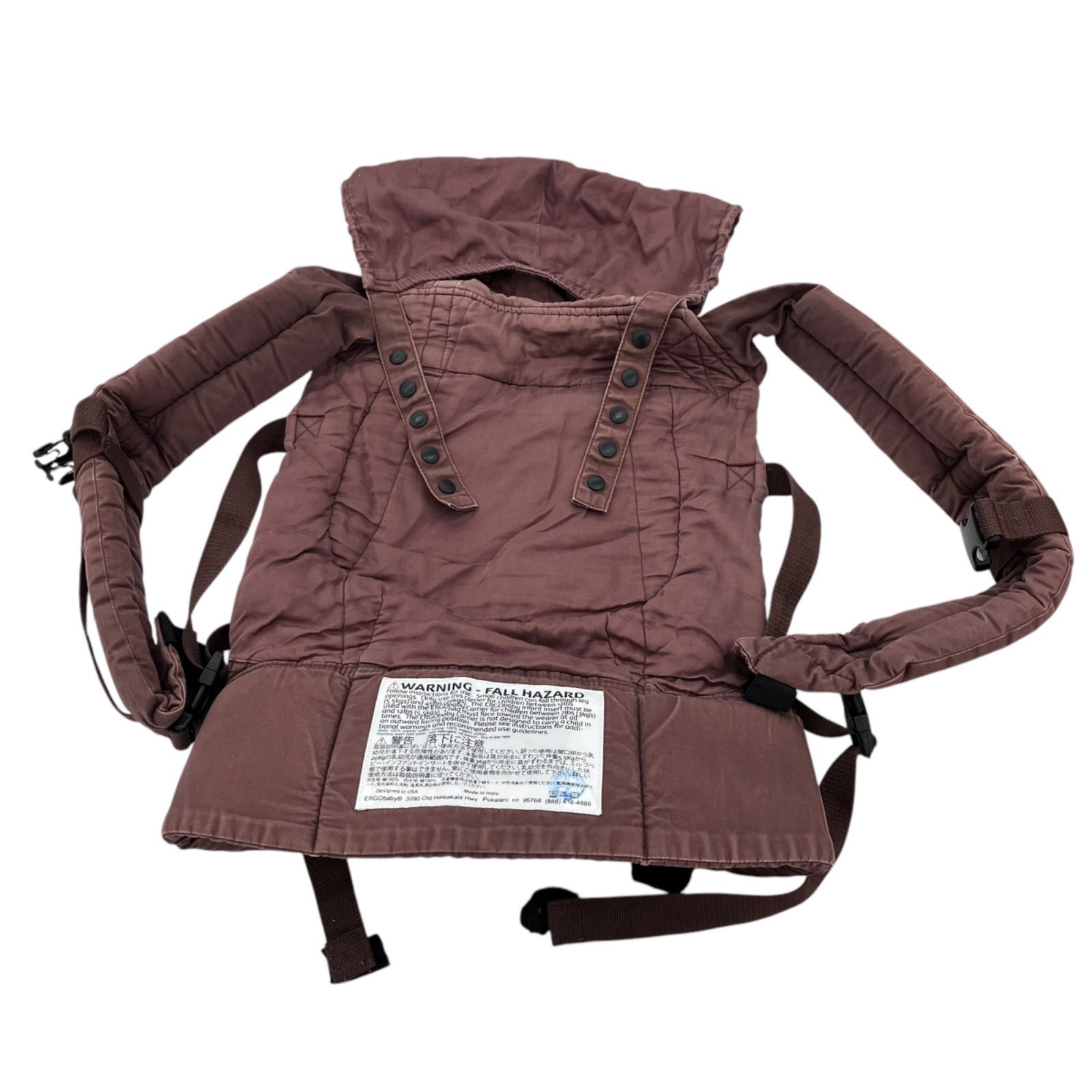 186000 現状品 ERGObaby エルゴベビー 抱っこ紐・スリング ブラウン