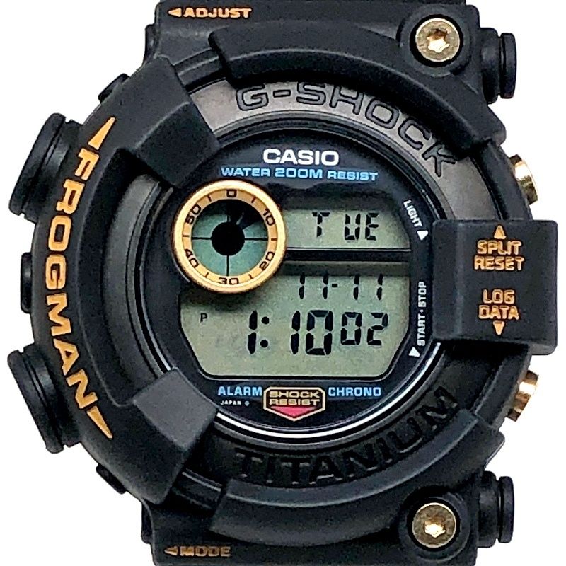 G-SHOCK ジーショック DW-8200BU-9AT FROGMAN 99 フロッグマン モデル ゴールドチタン 黒金 潜水蛙EL 1999年5月発売
