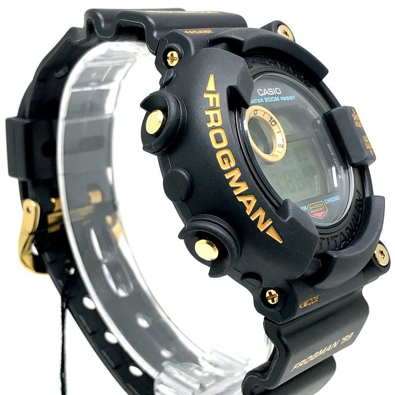 G-SHOCK ジーショック DW-8200BU-9AT FROGMAN 99 フロッグマン モデル ゴールドチタン 黒金 潜水蛙EL 1999年5月発売