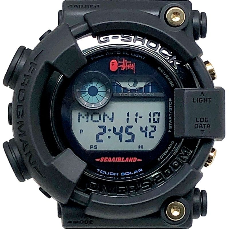 G-SHOCK ジーショック GF-8250 BS-1 FROGMAN STUSSY×BAPE タフソーラー グレー スケルトン トリプルネーム 2013年 発売