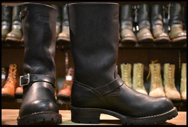 8.5D 13年 WESCO ウエスコ ボス ブラック 黒 11インチハイト ビブラム100シングル ブーツ BOSS エンジニア HOPESMORE GP235