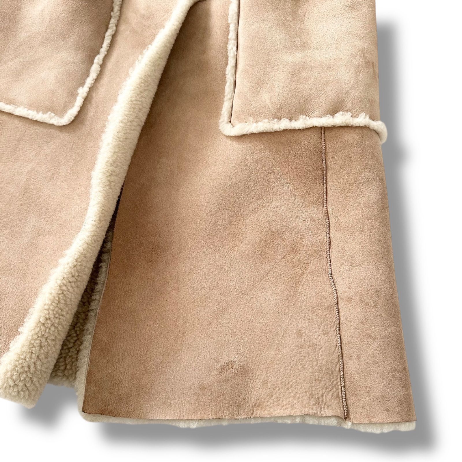 Whim Gazette ウィムガゼット 羊革 リバーシブル ムートンコート