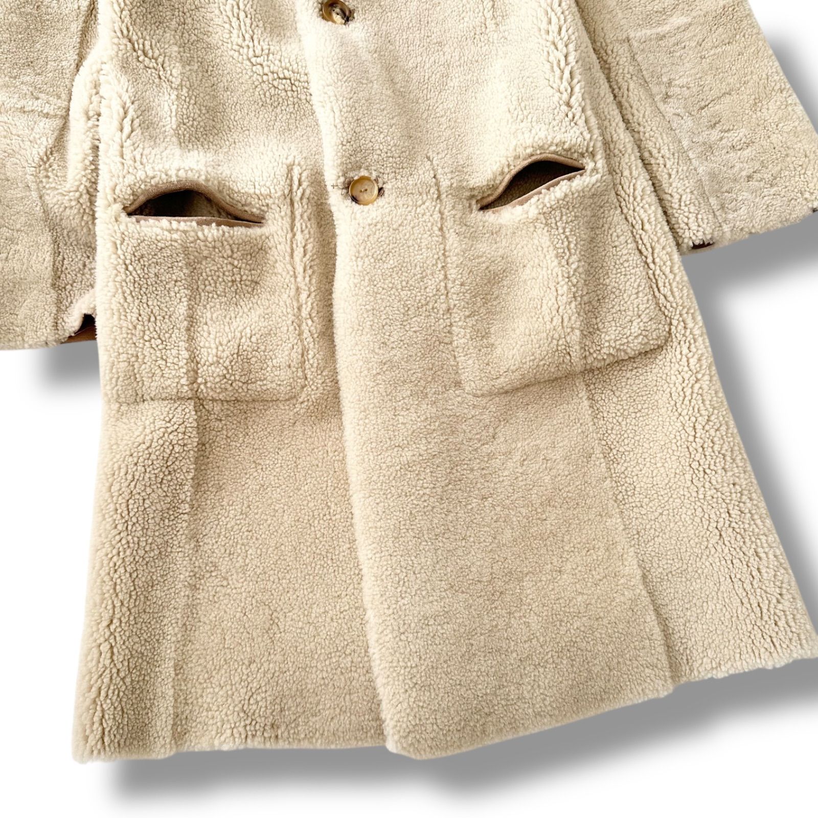 Whim Gazette ウィムガゼット 羊革 リバーシブル ムートンコート