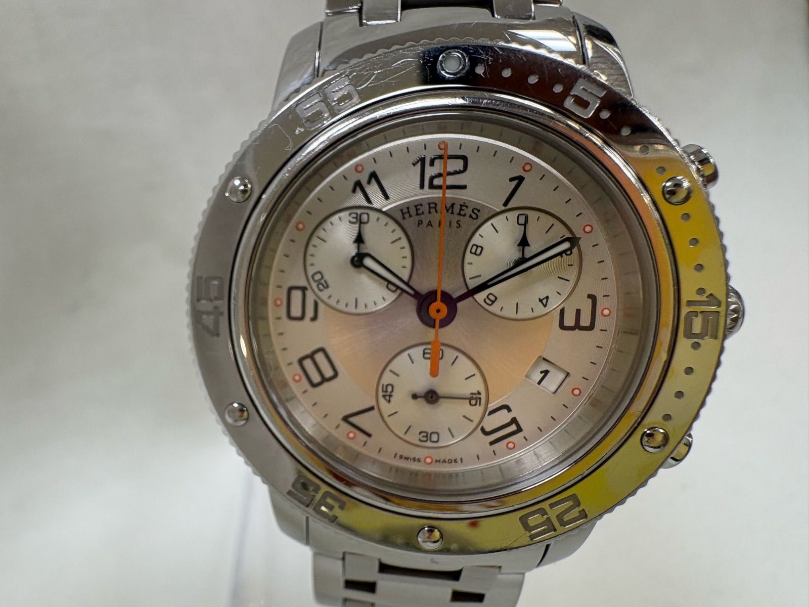 エルメス HERMES クリッパーダイバークロノ CP2.410 ボーイズ 腕時計