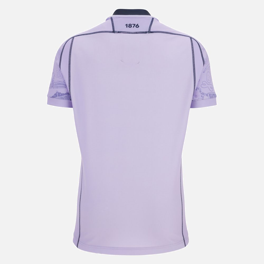 マクロン ラグビー カーディフ 2025 2026 トレーニング ジャージ ライトパープル 薄紫 濃紺 ネイビー モデル 日本未発売