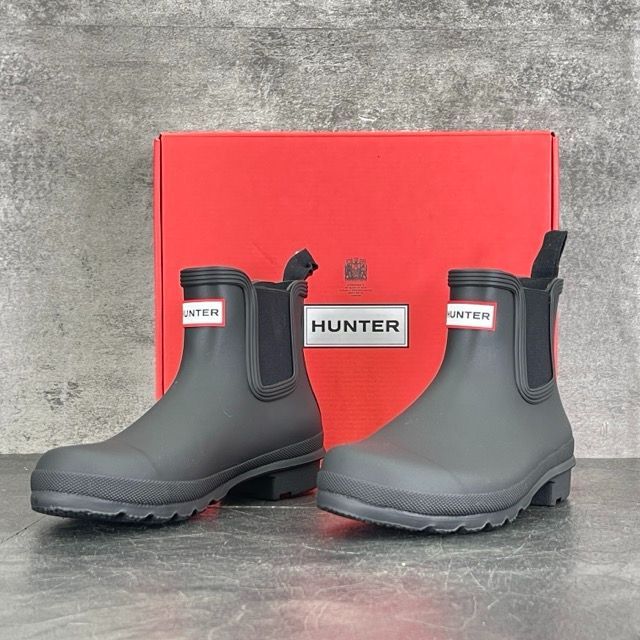HUNTER ハンター レディース オリジナル チェルシー レインブーツ CHELSEA ブラック UK 5 約24 cm 301922