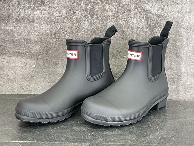 HUNTER ハンター レディース オリジナル チェルシー レインブーツ CHELSEA ブラック UK 5 約24.5 cm 301922