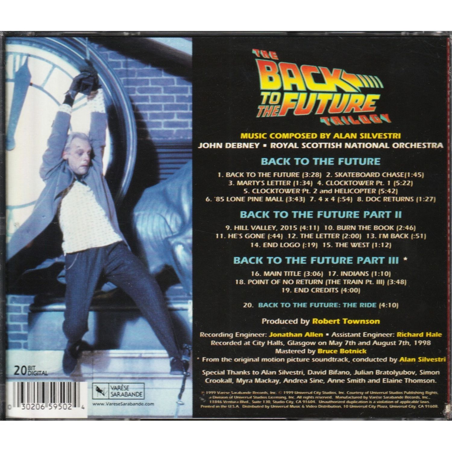 送料無料】 バック・トゥ・ザ・フューチャー トリロジー サウンド