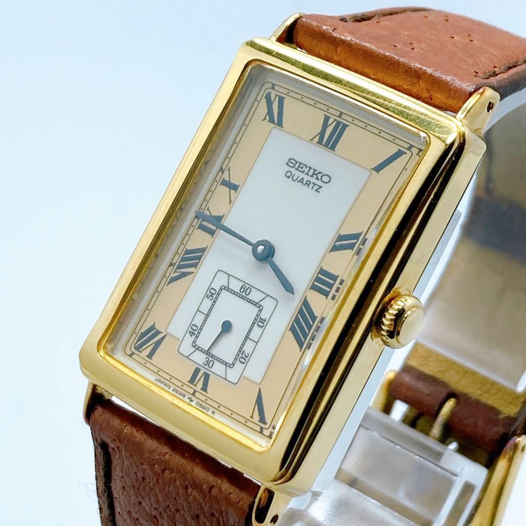 562 セイコー ヴィンテージ スクエア スモセコ 腕時計