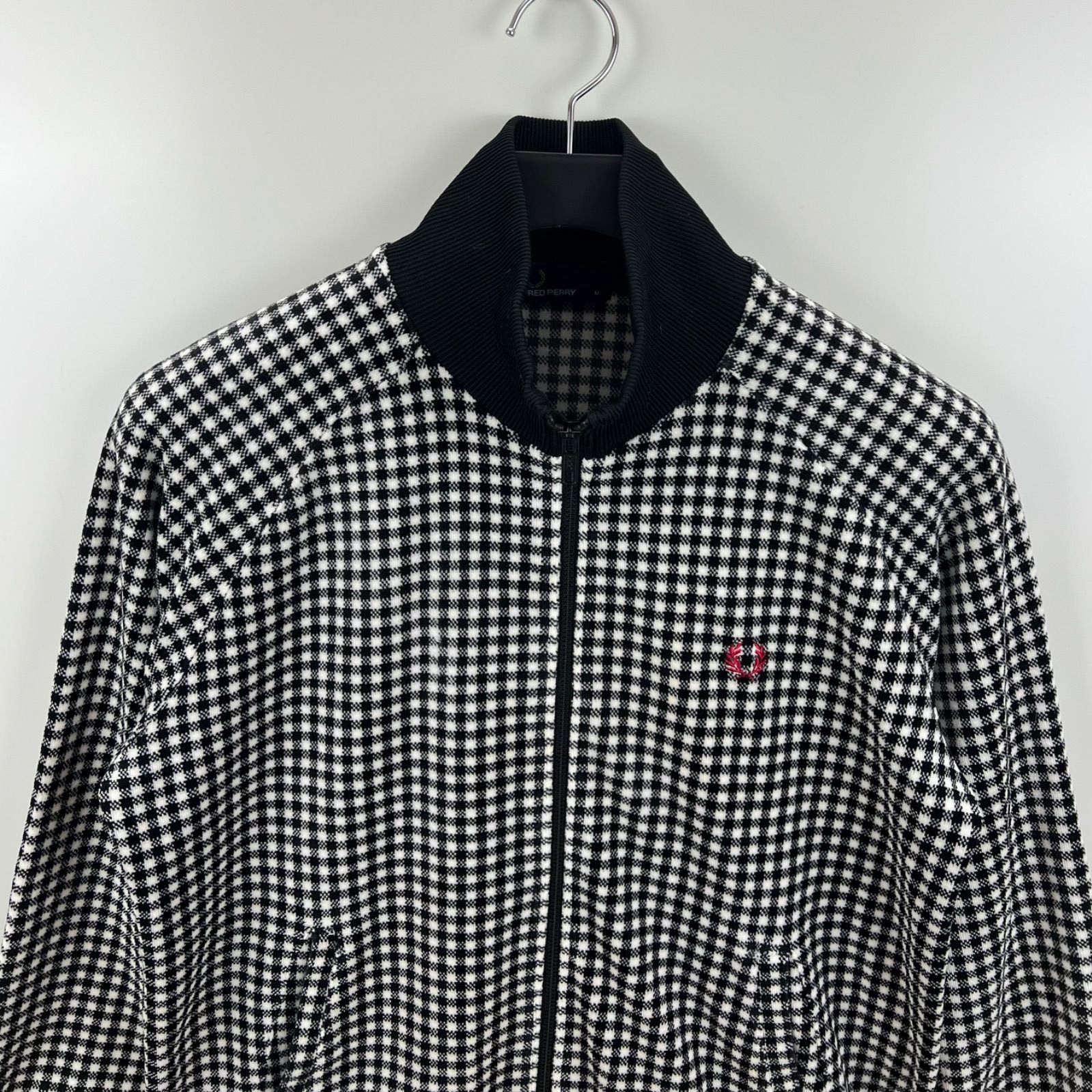 FRED PERRY y2k archive velours plaid track jacket M フレッドペリー