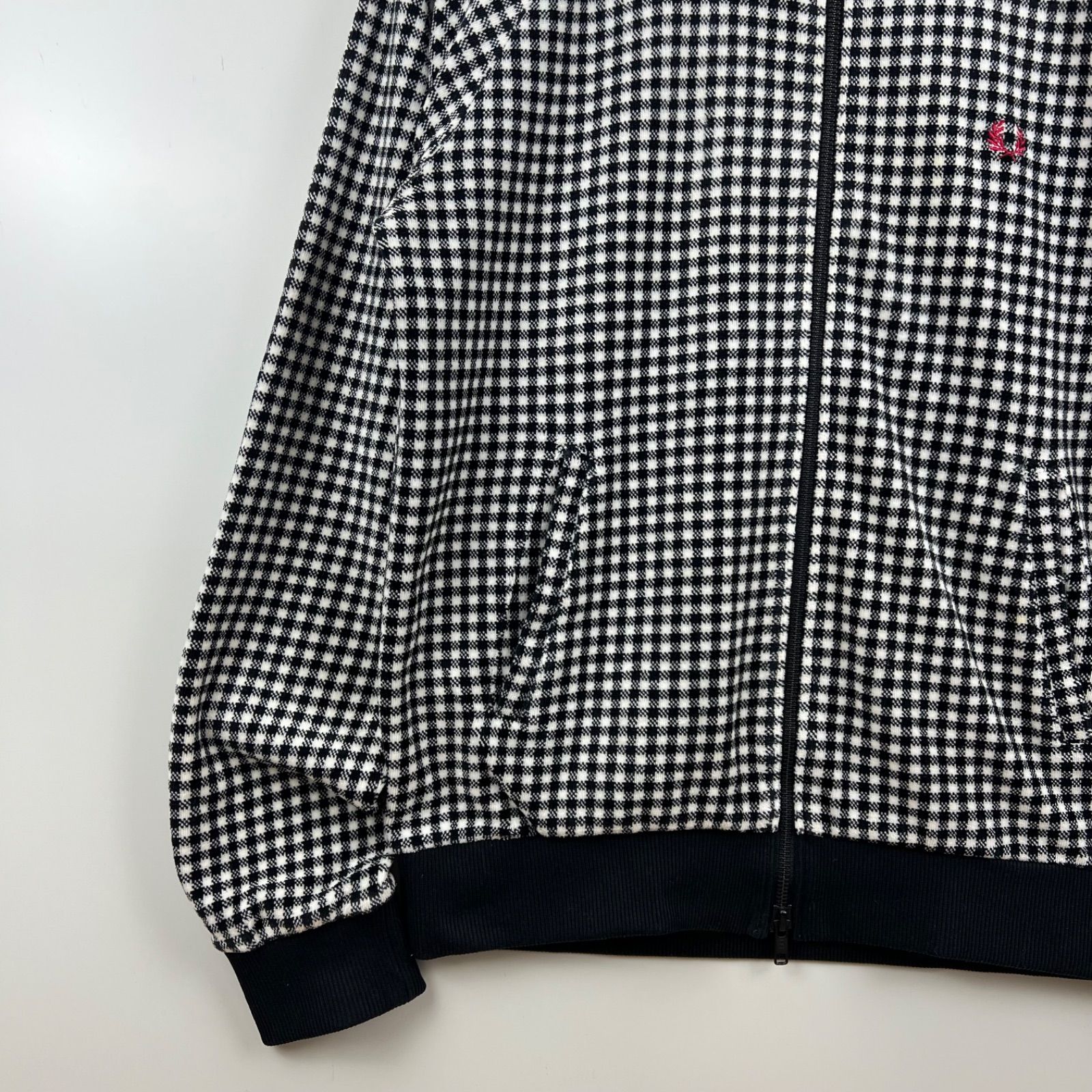 FRED PERRY y2k archive velours plaid track jacket M フレッドペリー