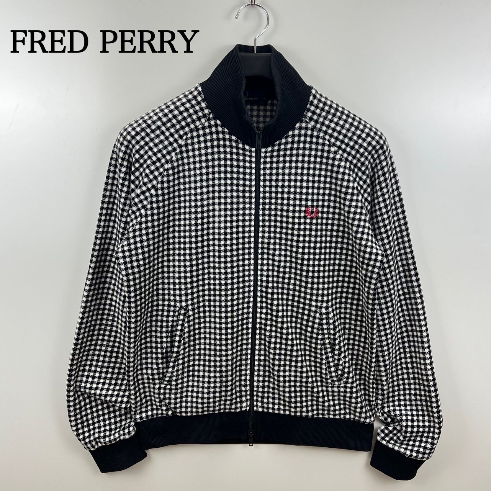 FRED PERRY y2k archive velours plaid track jacket M フレッドペリー