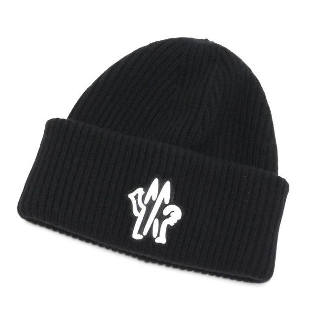 110 MONCLER モンクレール 3B00050 M1241 ブラック ニットキャップ ニット帽 男女兼用