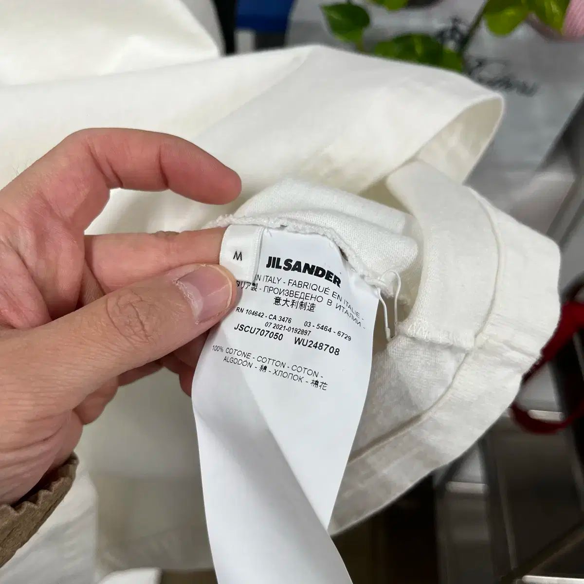  ジルサンダー ウィメンズ 半袖 Tシャツ M 半袖(Tシャツ) Tシャツ カットソー