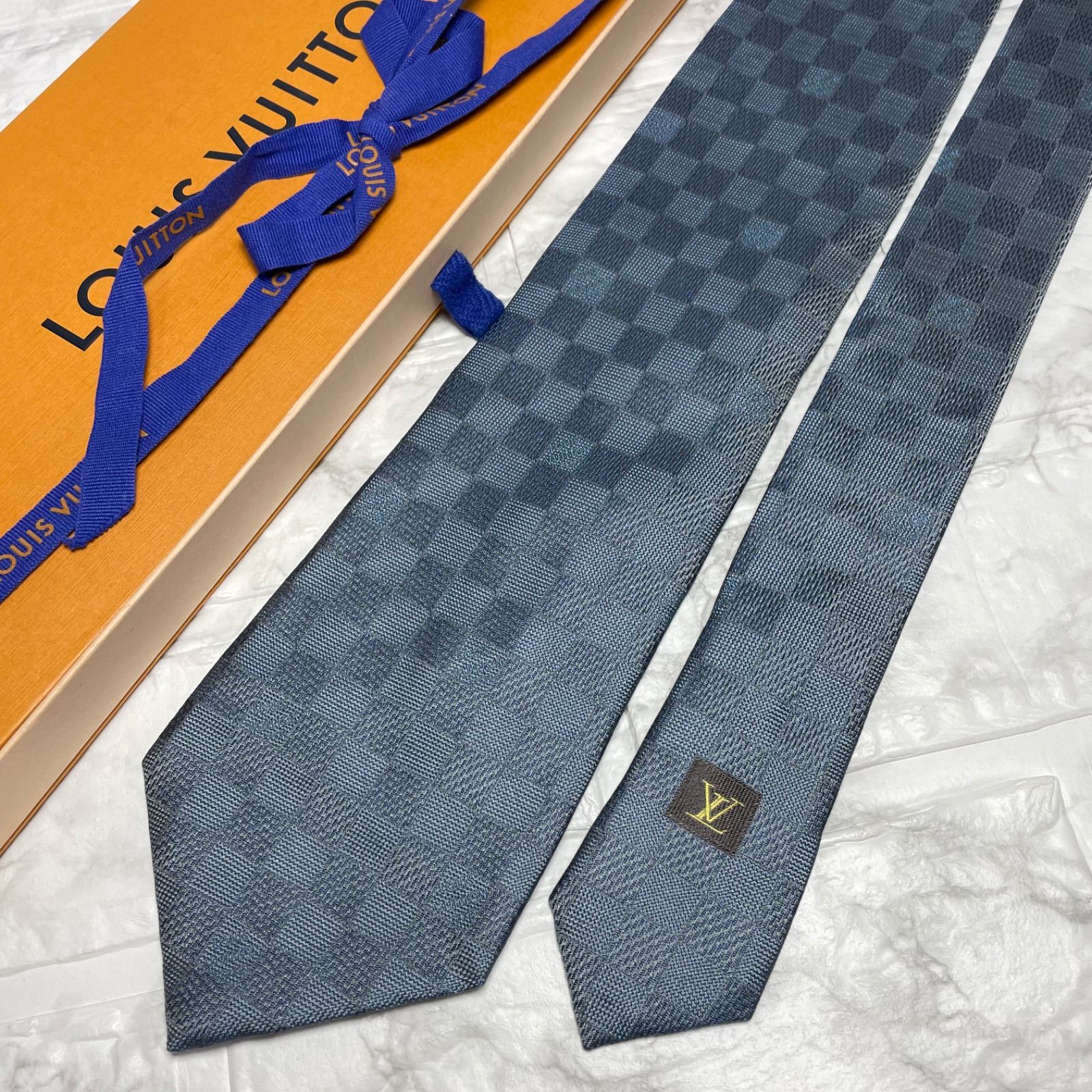 ルイヴィトン LOUIS VUITTON ネクタイ ダミエ - メルカリ
