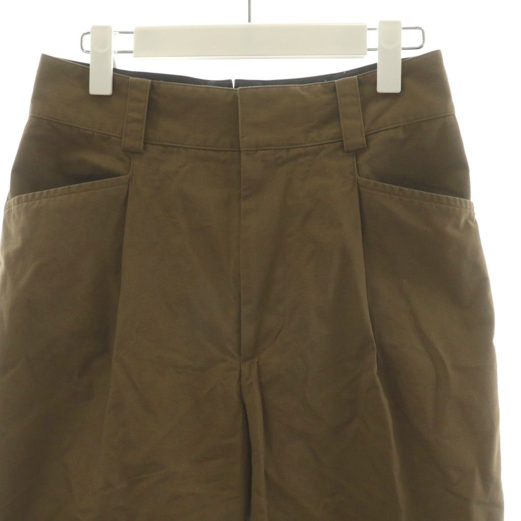  マーガレットハウエル HOWELL 24 AW ORGANIC COTTON OXFORD チノパン チノパンツ 2 カーキ 578-4243002 AN 11 チノパン パンツ