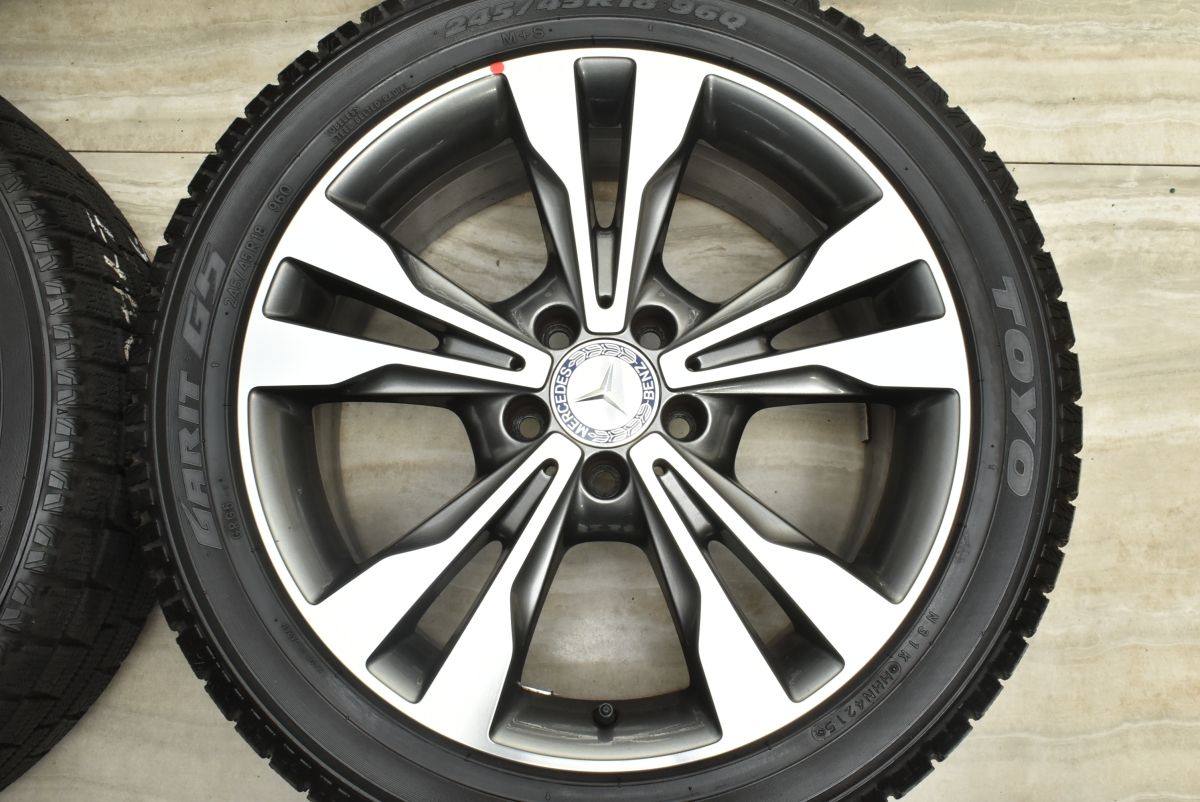  ベンツ W 447 Vクラス 18 in 7 5 J 52 PCD 112 トーヨー ガリット G 245 45 R 品番 ノーマル戻し 639 流用 18インチ タイヤ ホイールセット