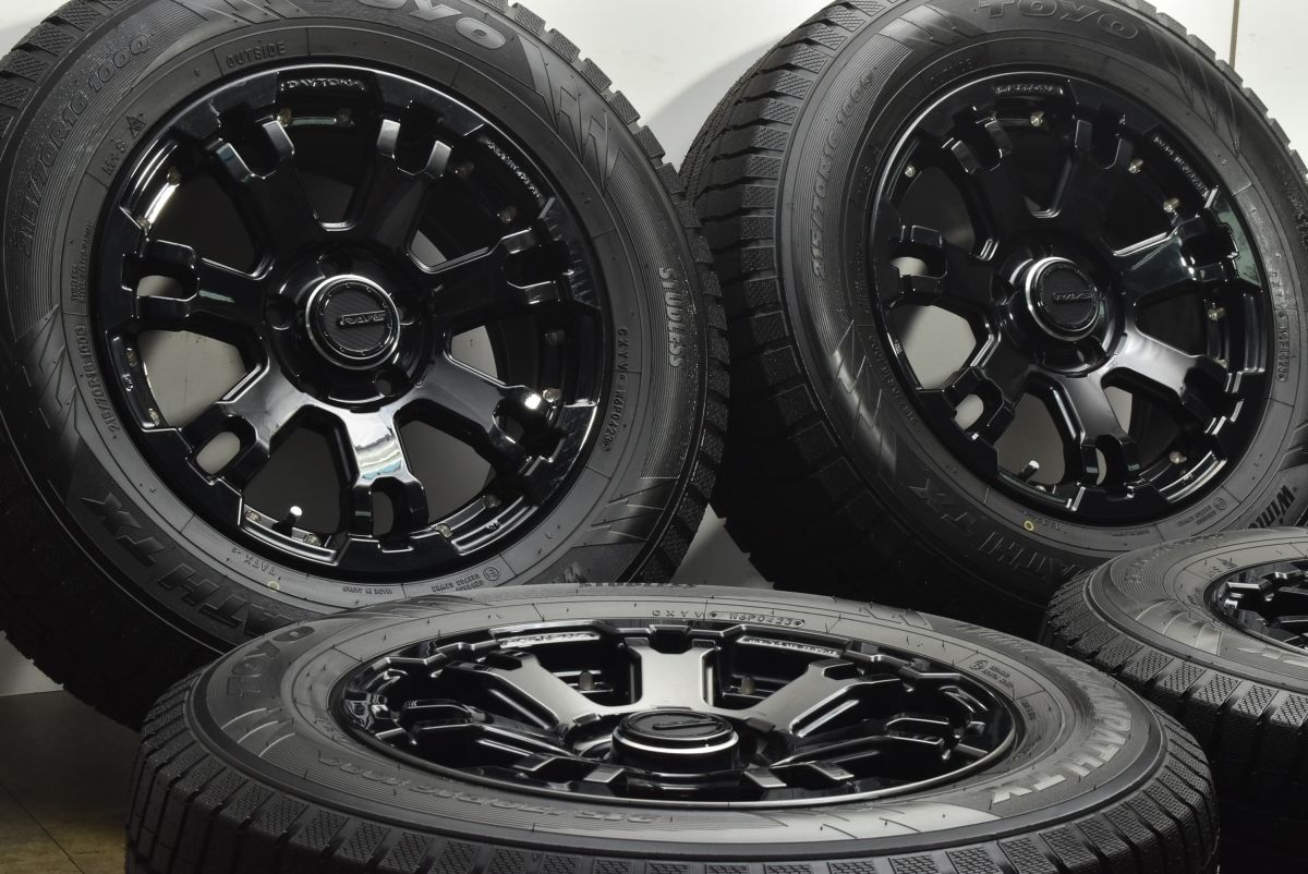 バリ溝 RAYS TEAM DAYTONA FDX F 7 16 in J 40 PCD 114 3 トーヨー ウィンタートランパスTX 215 70 R デリカD 5 アウトランダー 可