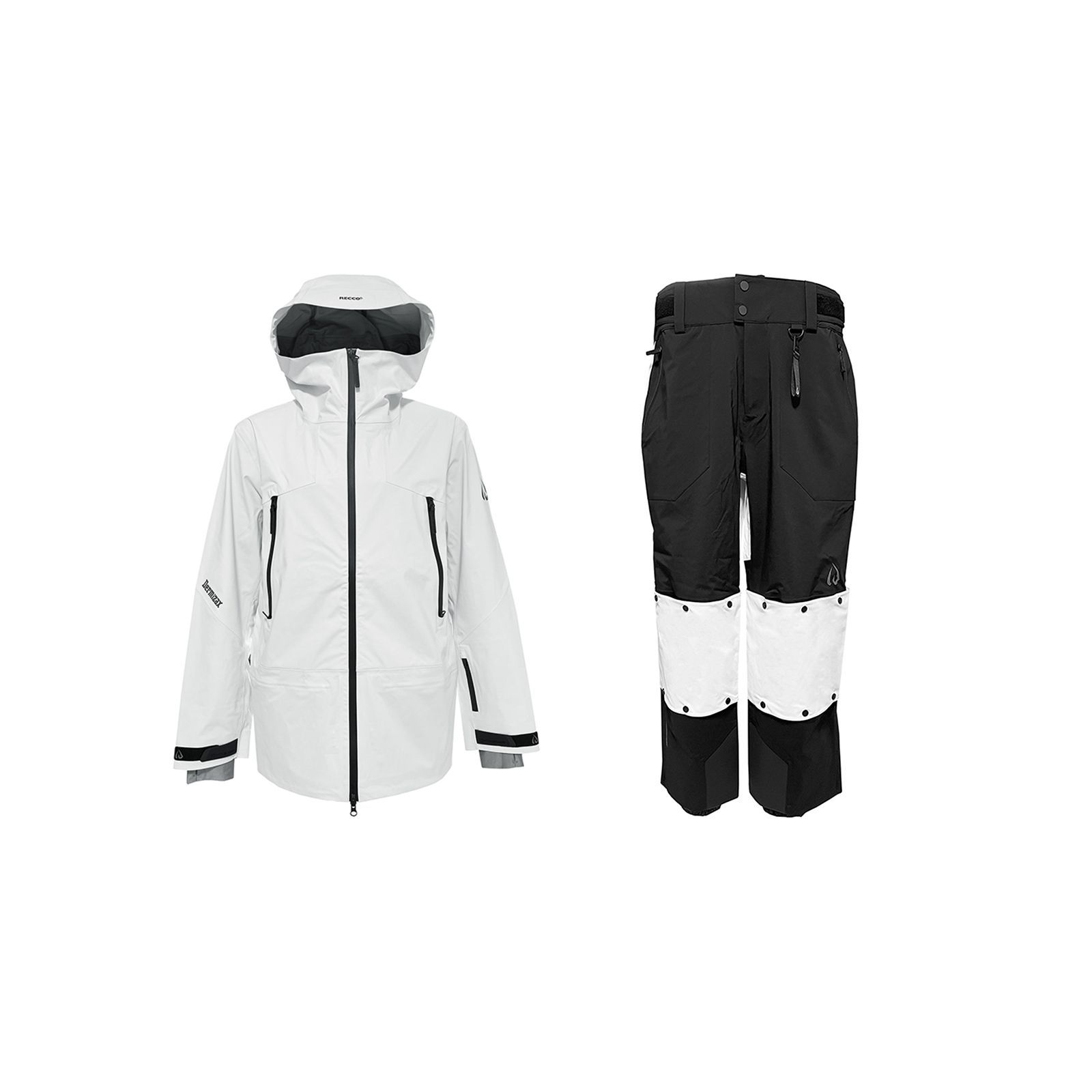 ID one (アイディーワン) SKIWEAR MOGUL3L H.Sel JK PT WT / BK Set 25