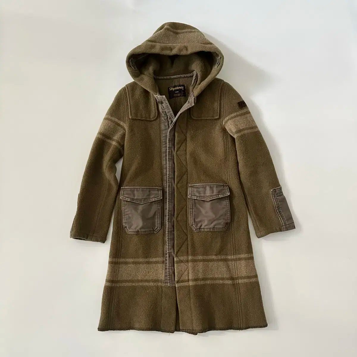 HYSTERIC GLAMOUR ヒステリックグラマー フード ウール コート