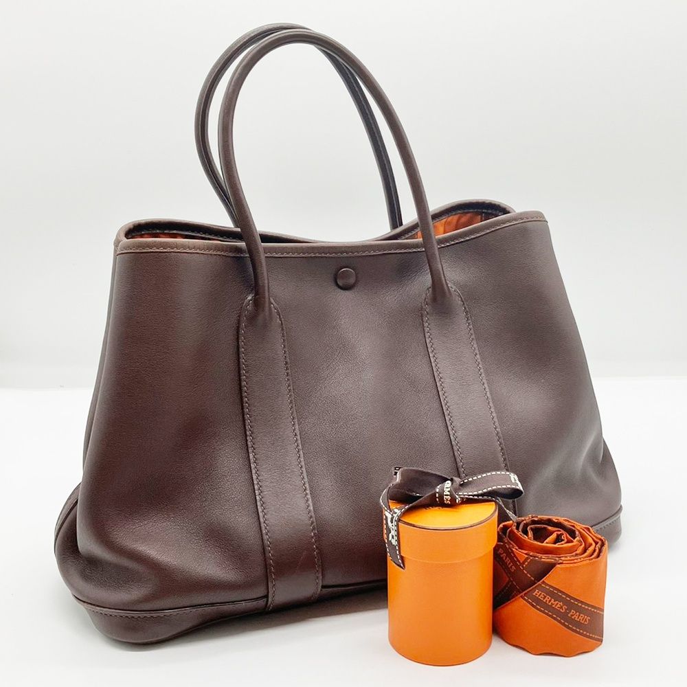 エルメス ガーデンツイリーTPM トートバッグ ハバナ スイフト □H刻印