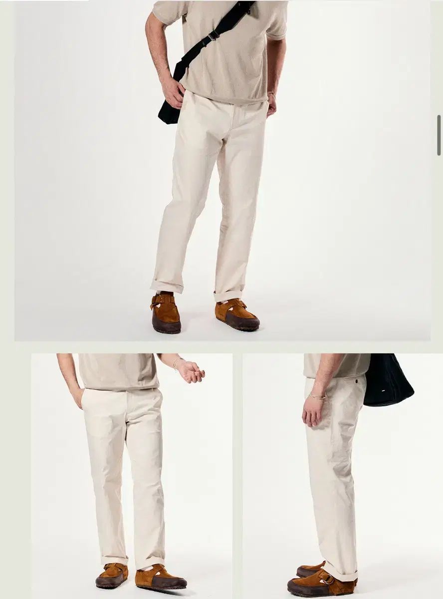 RIIZE＆BELOW 夏 アイボリー コットン パンツ 31サイズ