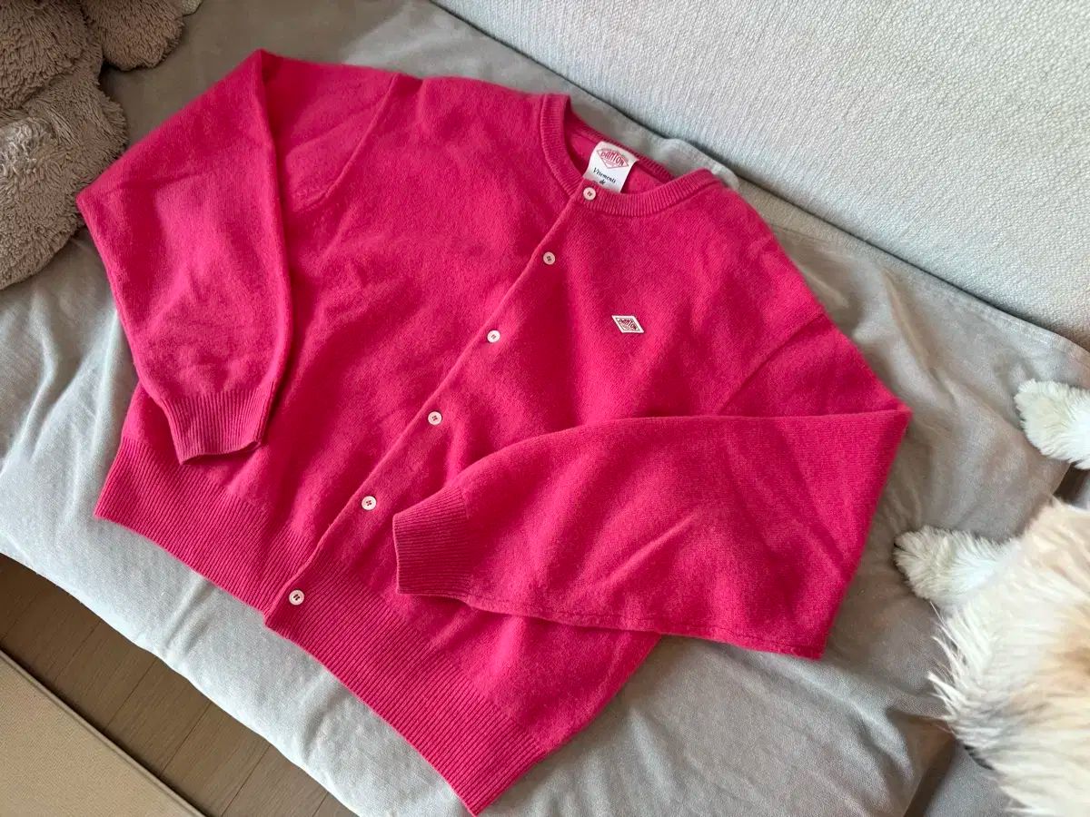 ダントン ホットピンクカーディガン 36