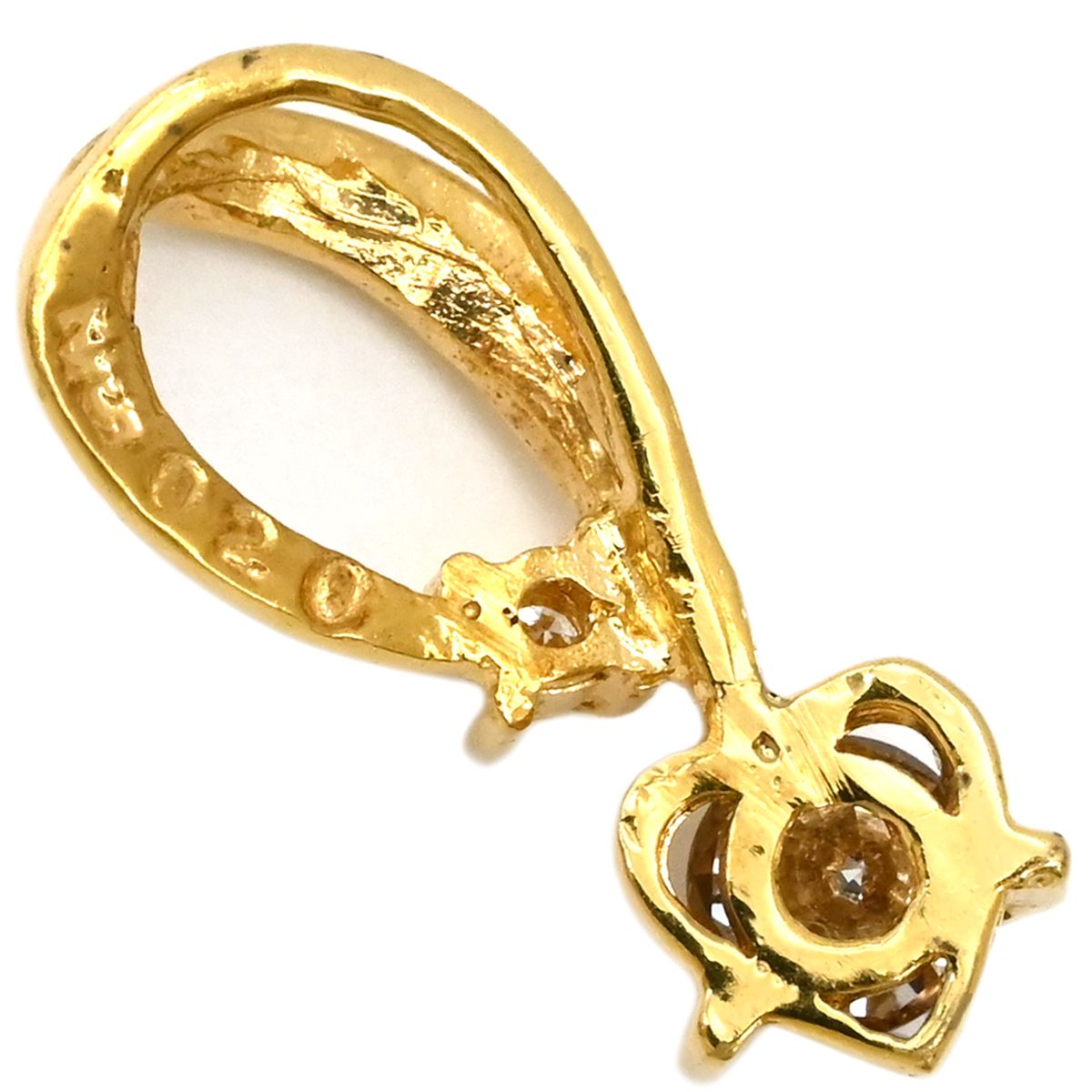 ペンダントトップ K18YG ダイヤモンド イエローゴールド ペンダント