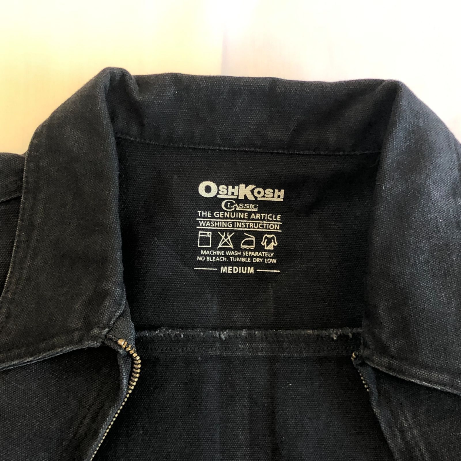 OSH KOSH デニムワークジャケット OSH KOSHオシュコシュ】ワークデニムジャケット／ヴィンテージライク