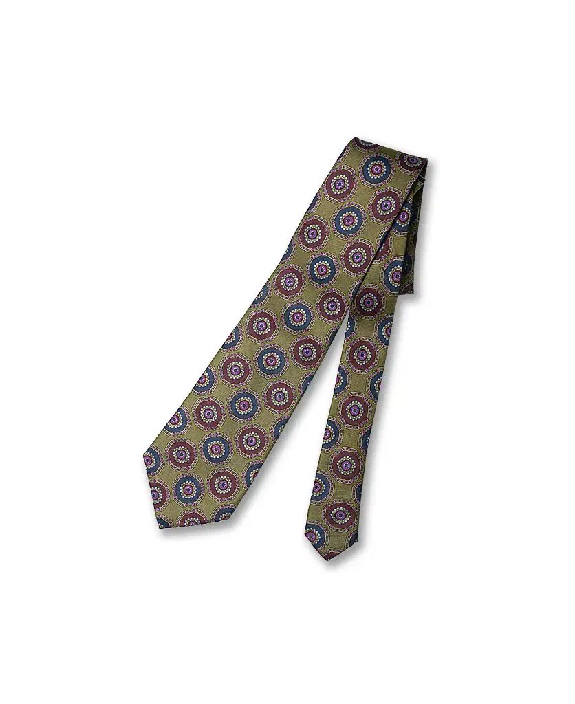 ステファノ リー タイ ラグジュアリー シルク ベイズリー タイ