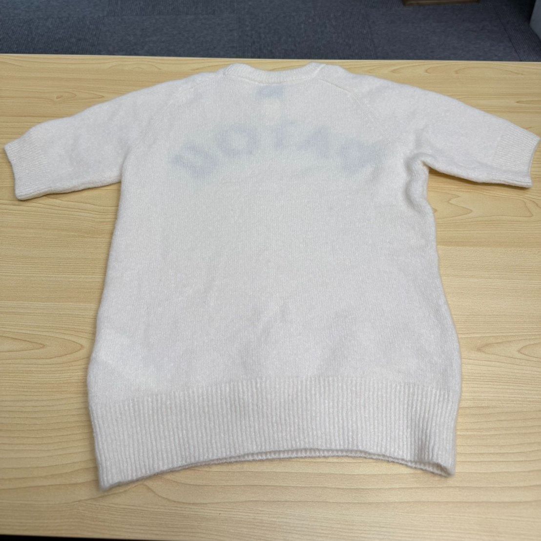 PATOU パトゥ サステナブルアルパカ混紡 パトゥジャカード ニットTシャツ サイズ XS