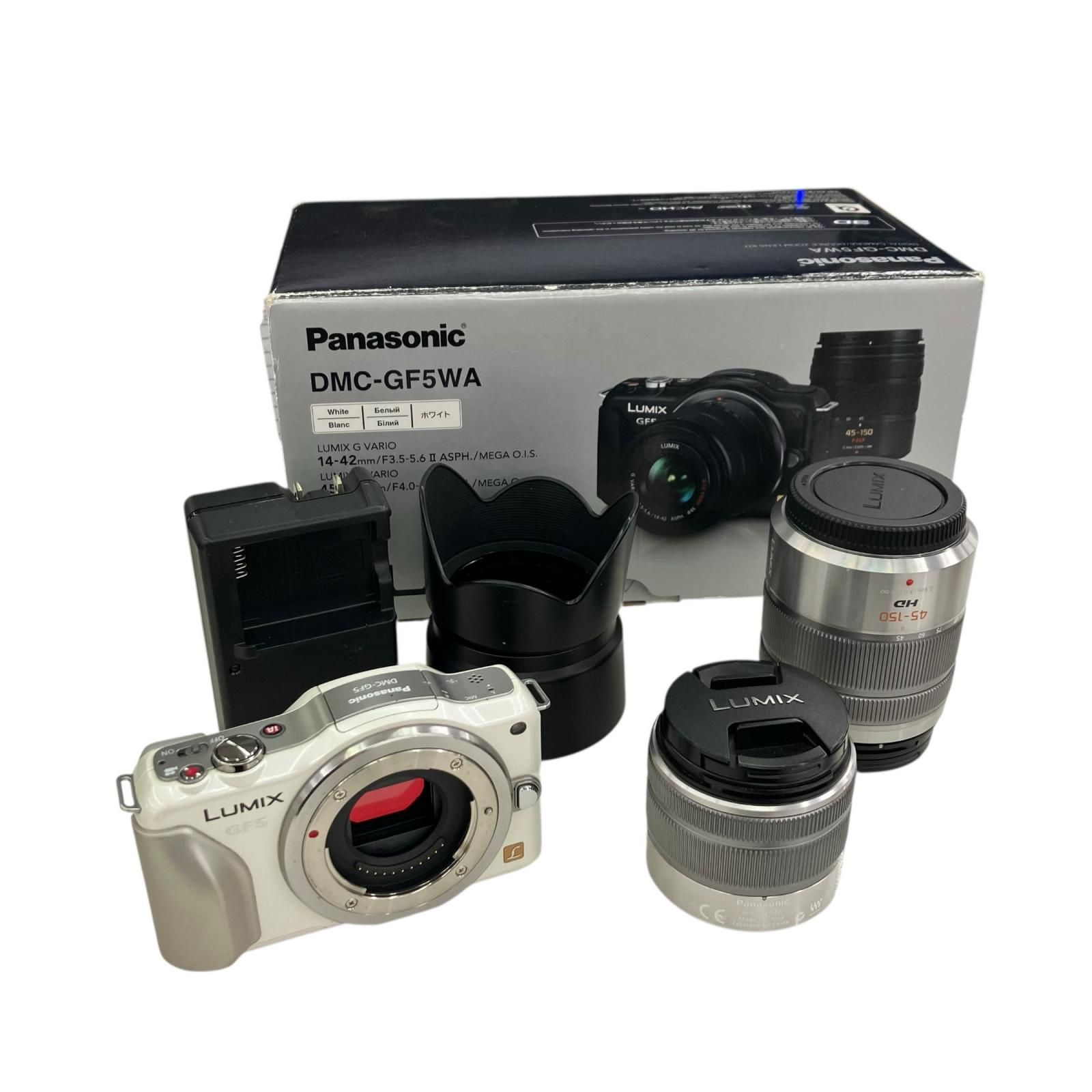 186000 Panasonic パナソニック デジタルカメラ DMC‐GF5WA 動作 済み ホワイト