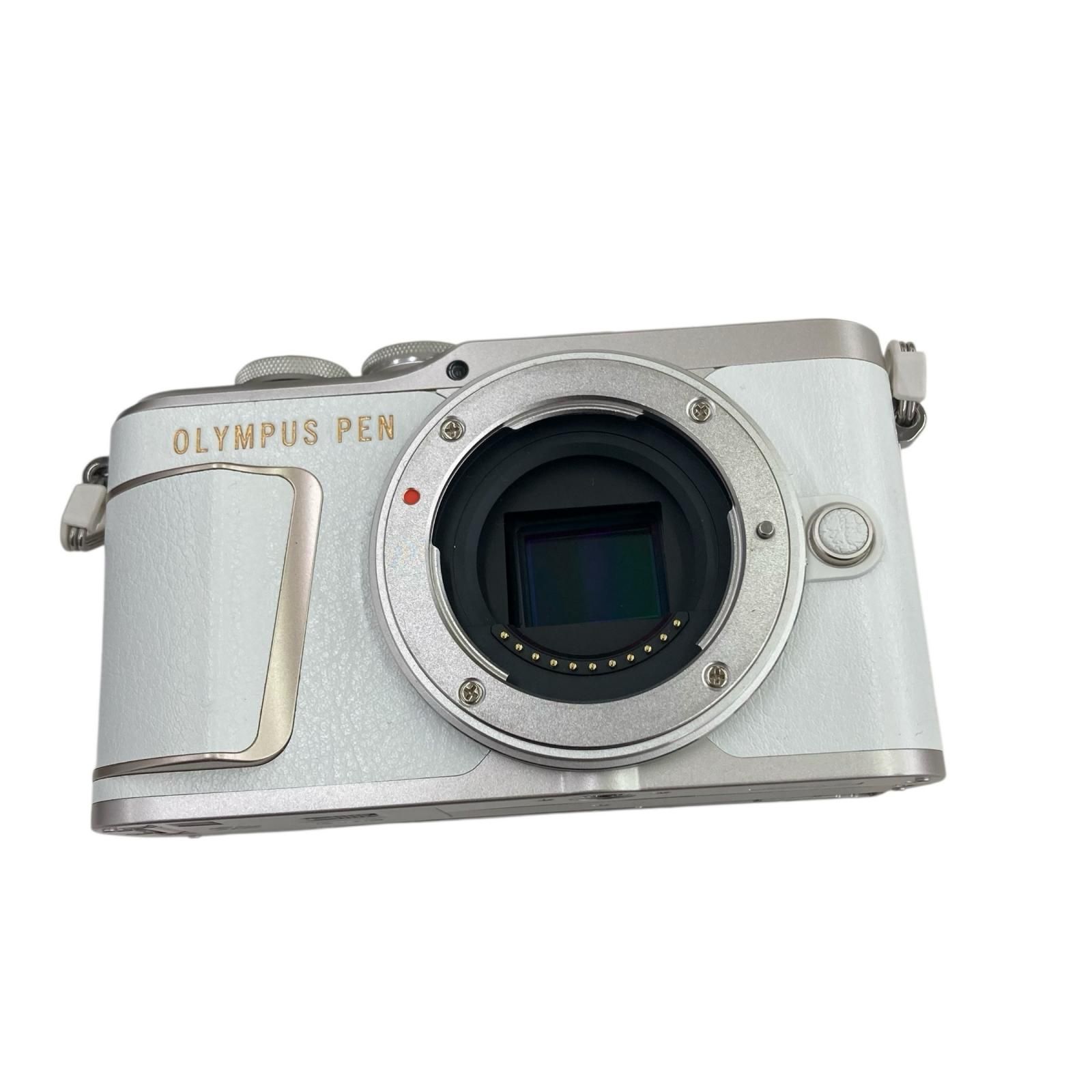 186000 動作 済み OLYMPUS オリンパス ミラーレス一眼 PEN E-PL10 ホワイト ダブルズームレンズキット