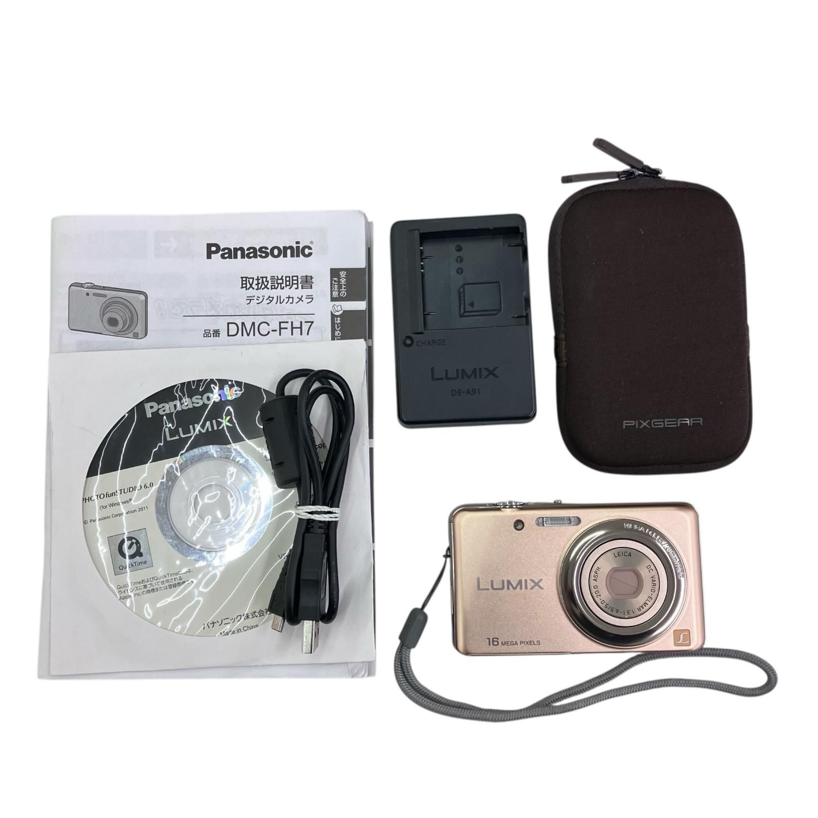 動作確認済 Panasonic LUMIX DMC-FX30 デジタルカメラ 186000 動作確認