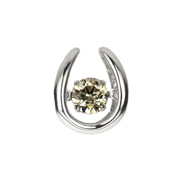 ダンシング☆ダイヤモンドブレスレットPt900/Pt850＊約5.3g＊馬蹄 Pt900 ダイヤモンド ペンダントトップ 0.30ct ダンシングストーン 馬蹄